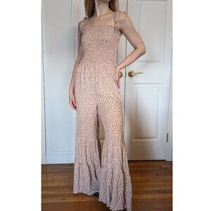 Altar'd State Blush Floral Jumpsuit